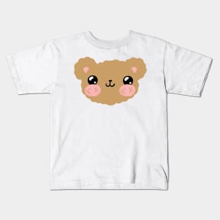 Happy Teddy Bear Pattern Kids T-Shirt